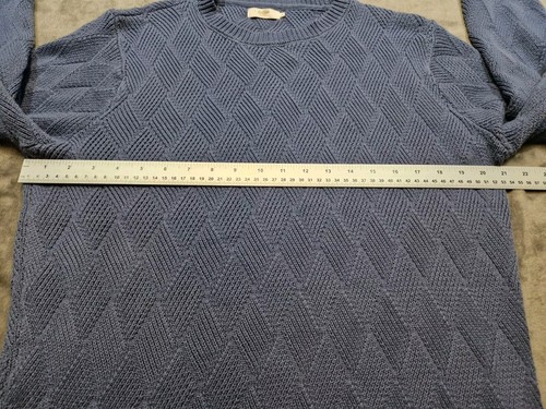 Cotton Traders Pullover Mens Size Medium Mid Blue Used Great Condition - Picture 10 of 13