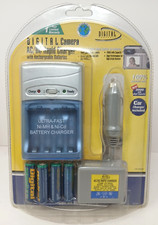 Digital Camera, AC/DC Rapid Charger, Rechargeable Batteries Car Charger, NEW