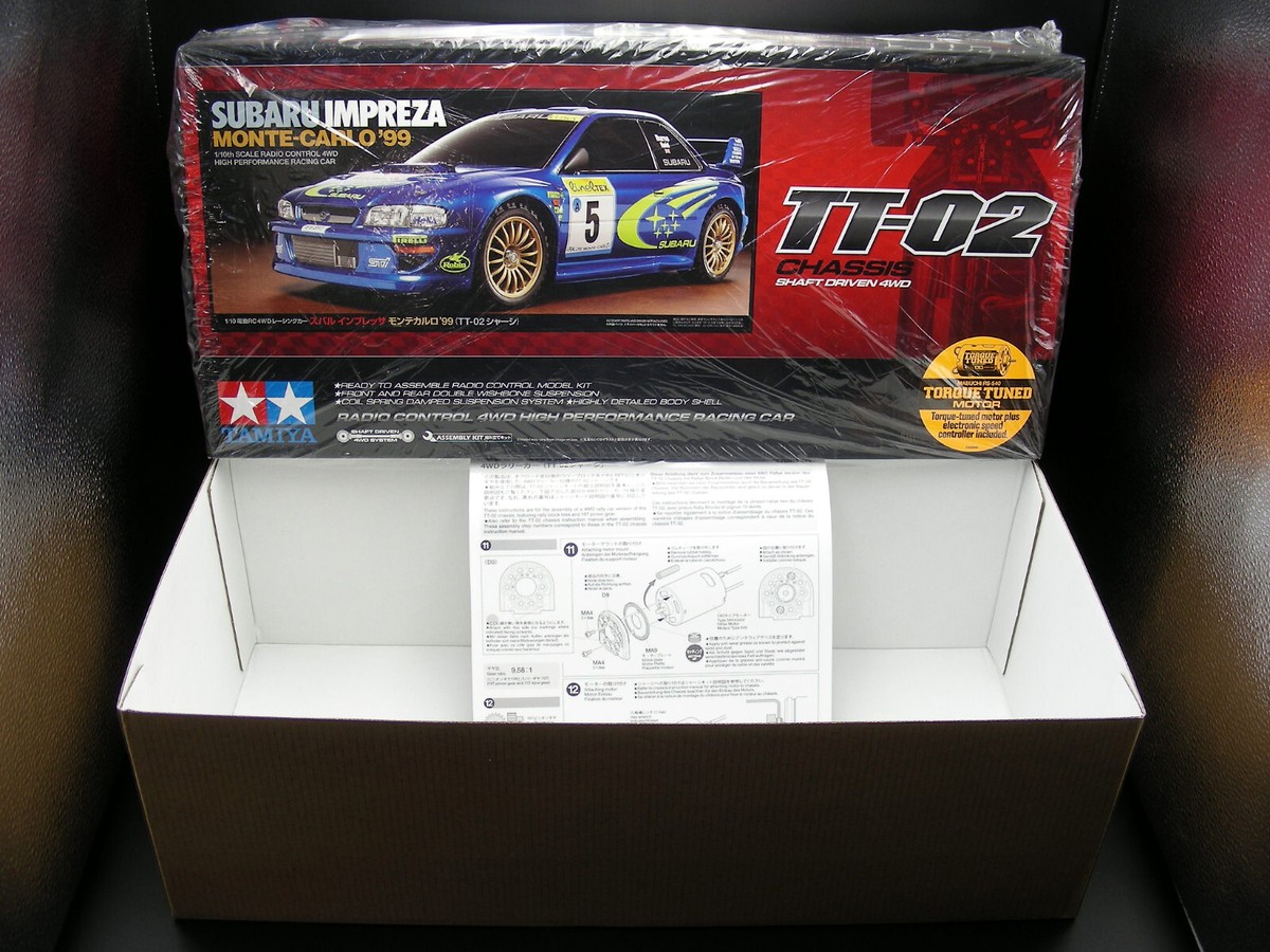 EMPTY BOX of 2016 Tamiya 58631 TT02 Subaru Impreza Monte Carlo '99