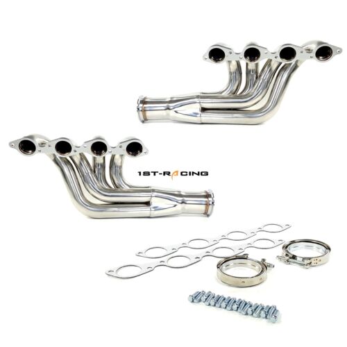 3.5" V band Exhaust Headers for BBC Big Block Chevy 396/427/454/507/572 V8 65-72 - Foto 2 di 5