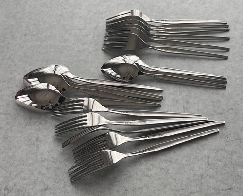 19 Piece Vintage Sears Fashion Stainless USA CORINTH Glossy - Picture 8 of 12
