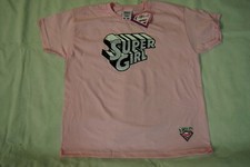 SUPERGIRL GLITTER LOGO PINK DC COMICS EXHIBITION CHILD KIDS T SHIRT NEW OFFICIAL