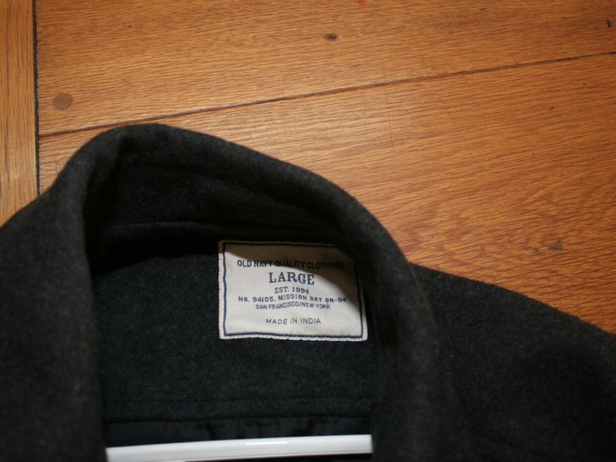 ジャケット・アウター 00s OLD NAVY wool blouson black L Vintage 90s Y2K Old Navy Black Bomber Eagle Full Zip Jacket