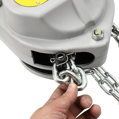Hand Chain Hoist 1.5 Ton Manual Block with 360?? Rotatable Hooks 6m Chain Cranes