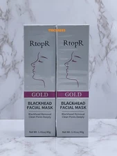 2 Gold Peel Off Mask Facial Cleansing Acne Pore Blackhead Control Deep Clean