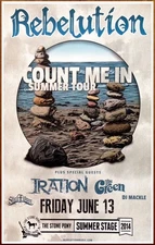 REBELUTION | IRATION | STICK FIGURE Count Me In Tour Ltd Ed New RARE Poster!