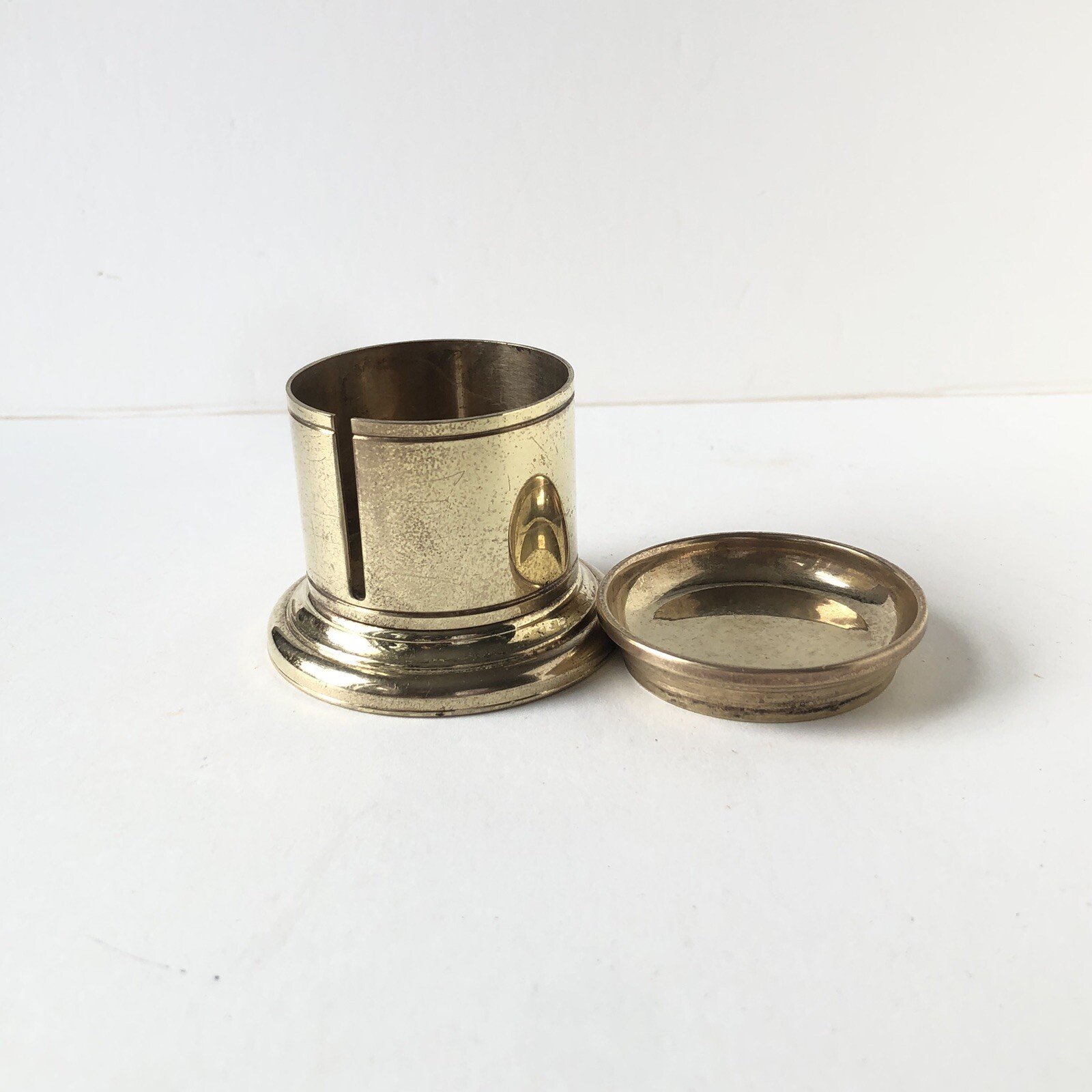 Vintage Brass Stamp Dispenser Or Stamp Holder eBay