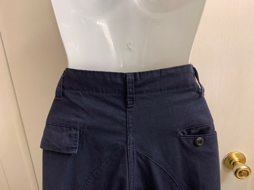 CAMO COMBAT CARGO MEN'S NAVY BLUE TROUSERS LONG LARGE USA - Picture 2 of 6