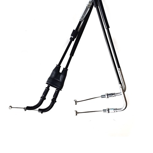 Black Motorcycle Throttle Cable Wires Left &Right For Yamaha MT09 FZ09 2014-2018 - Picture 7 of 10