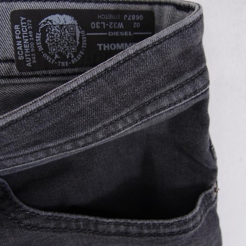 Mens Diesel THOMMER 0687J Stretch Slim Skinny Grey Jeans W32 L30 - Picture 7 of 8