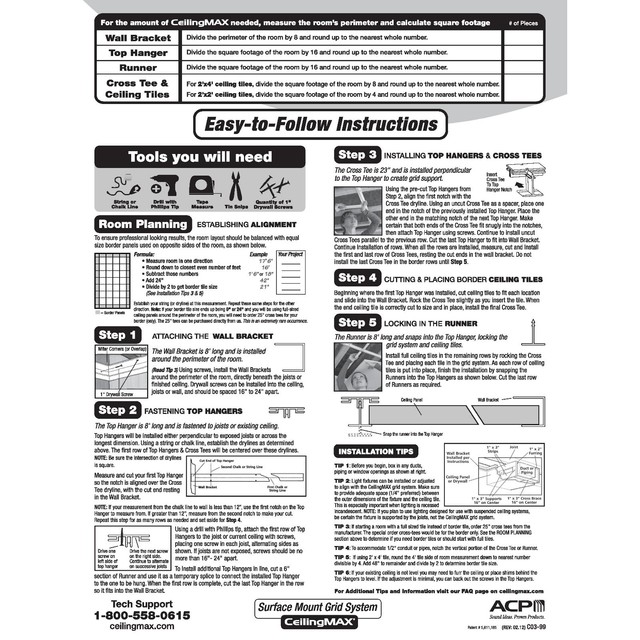 Ceilingmax 100 Sq Ft Ceiling Grid Kit Black For Sale Online Ebay