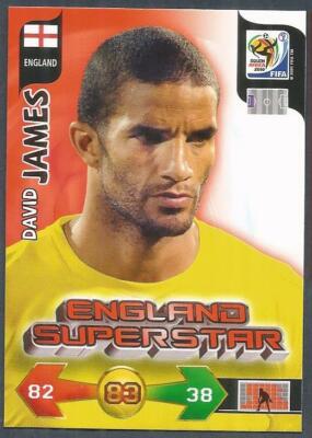 PANINI WORLD CUP SOUTH AFRICA 2010 - ADRENALYN XL - ENGLAND - DAVID JAMES