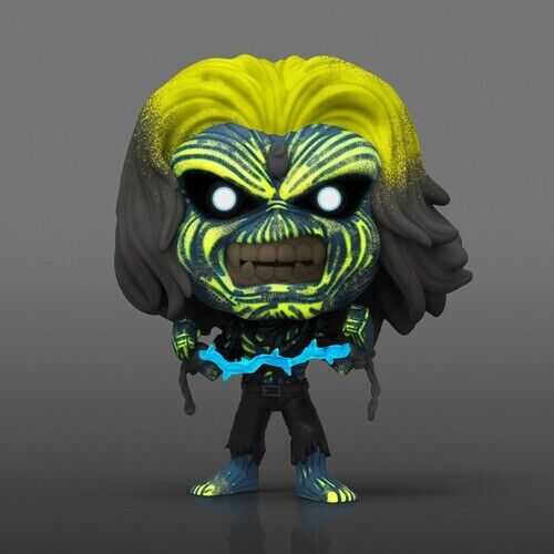 FUNKO POP ! ROCKS : Iron Maiden - Eddie 4 pièces boîte brillante dans le noir lot de 4 - Photo 3/10