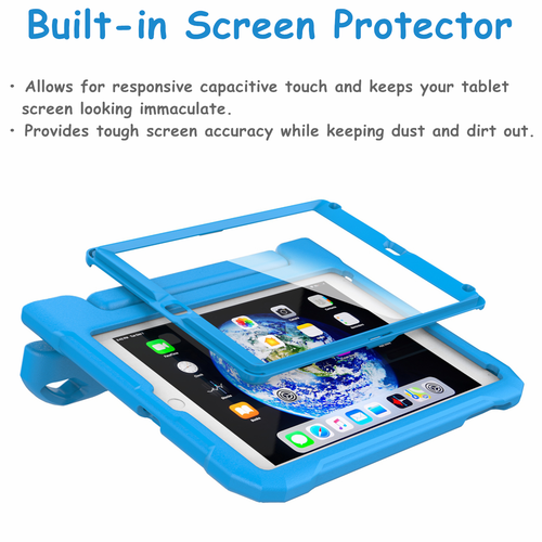 Kids Case For Apple iPad 9.7" Air / Air 2 - Built-in Screen Protector Foam Cover - Picture 16 of 78