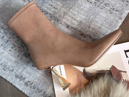 New Women's Pointy Toe High Heels Side Zipper Ankle Boots OL Lady Winter Shoes - Bild 15 von 18