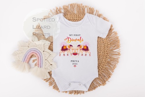 My First Diwali Personalizzato Bambino - Primo Pigiama Diwali - 1° Regalo Diwali - Foto 11 di 19