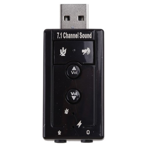 External Sound Card USB 2 Virtual 7.1 Surround Sound Adapter for Windows - Picture 3 of 8