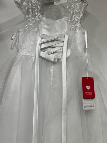 JJ's House White Ball-Gown/ Princess Floor Length Dress Size 10 - Picture 9 of 14
