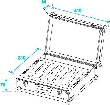 ROADINGER Mikrofon-Case Road 7 Mikrofone schwarz - Bild 3 von 4
