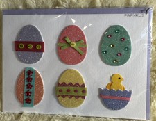 Papyrus Easter Card 3D Die Cut Glitter Jewel ...