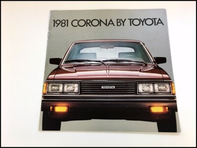 1981 Toyota Corona 18-page Original Car Sales Brochure Catalog | eBay