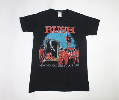 2016 Rush T-Shirt Moving Pictures Tour 1981 Progressive Rock Band