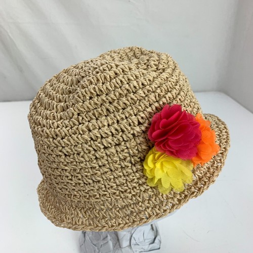 Childrens Place Girls Weaved Bucket Cap Hat Fitted M 7-8 - Picture 4 of 5