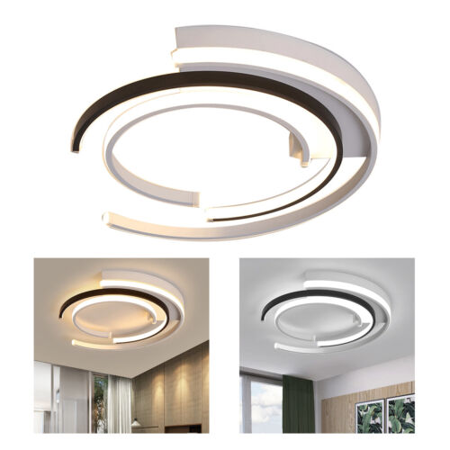 19.7'' Modern Acrylic Flush Mounted LED Ceiling Light Lighting Lamp Fixture 52W - Picture 4 of 10