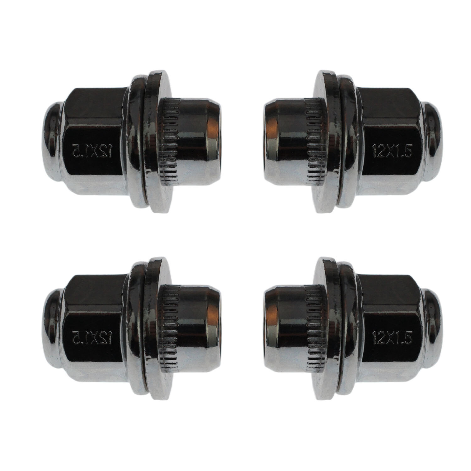 Set of 4 M12x1.5 Wheel Lug Nuts for Lexus ES350 Toyota Highlander Camry