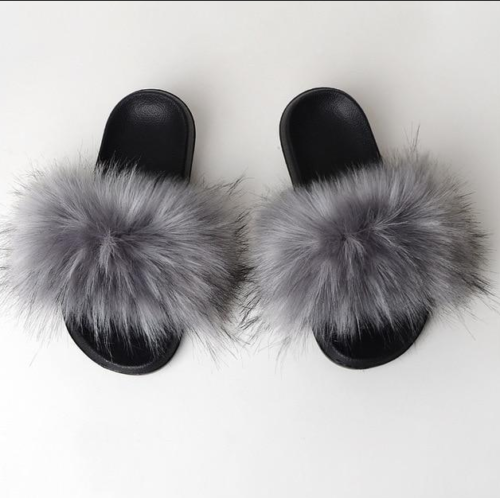 Faux Fur Slides Fuzzy Fluffy Slippers Flat Soft Sandals Open Toe - US Seller - Picture 32 of 32