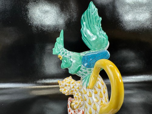 HEREND Musicians of Bremen Donkey Cat Rooster Fishnet Figurine 1st Ed *REPAIRED* - Picture 12 of 24