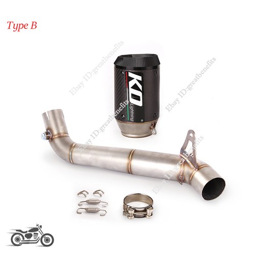 Slip On For Honda CBR1000RR 2008-2016 Exhaust System Mid Link Pipe 61mm Muffler - Picture 3 of 12