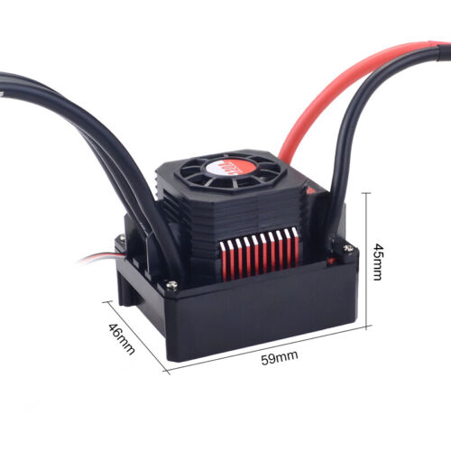 SURPASSHOBBY KK 120A ESC Waterproof for 1/8 RC Car 4076 4068 Brushless RC Motor - Picture 5 of 9