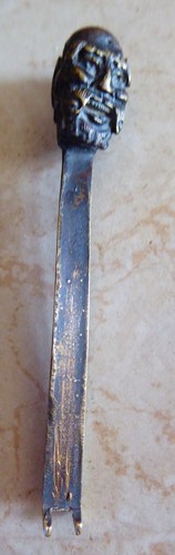 CHINESE LOCK BRASS 1830 WITH JADE VERY ORNATE FREE SHIPPING TO ENGLAND - Picture 6 of 12