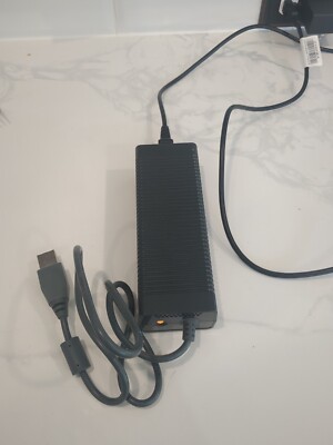 Official Microsoft Xbox 360 E Power Supply Cord Brick Adapter  Tested 