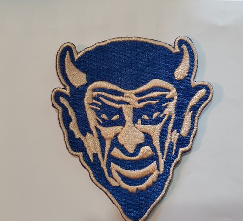 Duke Blue Devil Vintage Patch. Fully Embroidered. Iron On Backing 3"x2" - Picture 9 of 10