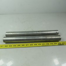 1-1/2" OD x 14" Aluminum Gravity Conveyor Roller 1/2" ID Bearings Lot of 2