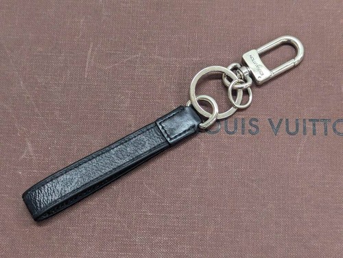 Auth LOUIS VUITTON Monogram Eclipse Porte Cles Dragonne Key ring M61950 F/S - Picture 2 of 20