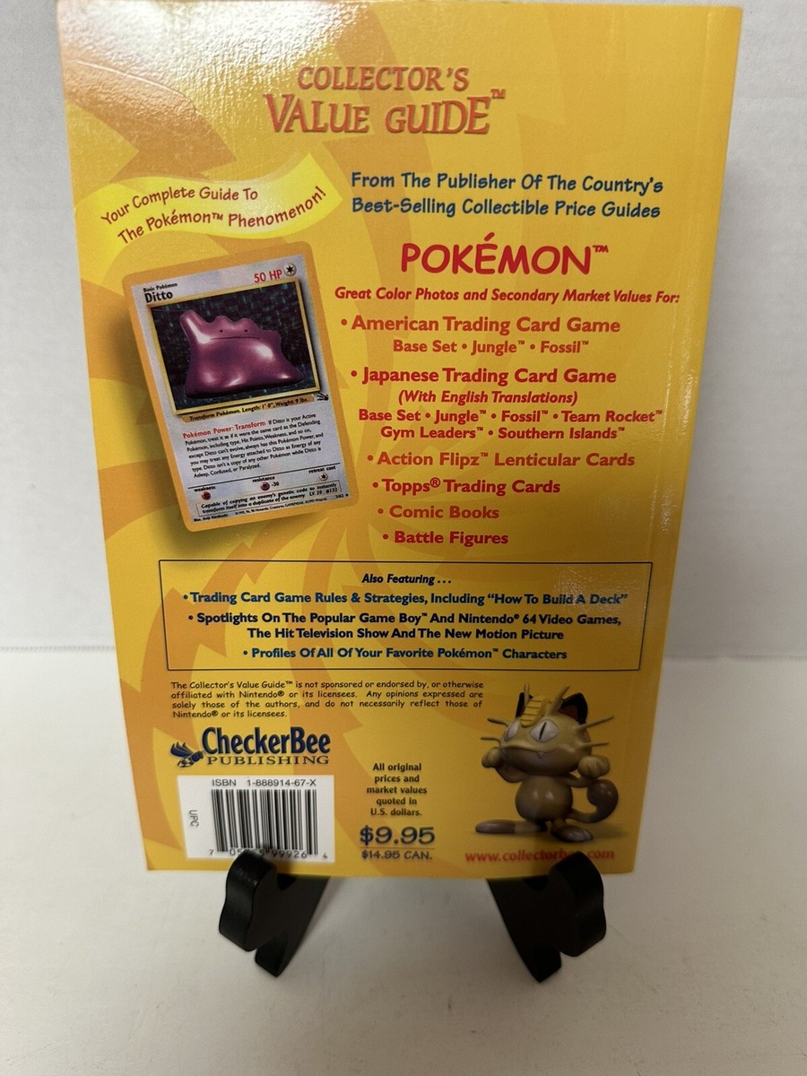 Collector's Value Guide Pokemon: Premier Edition - 1999 Trade Paperback Book  | eBay