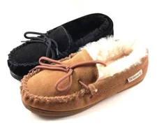 BearPaw Mindy Suede Sheepskin Warm Loafers Slipper Choose Sz/Color