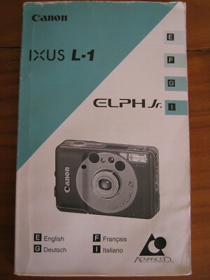 Canon IXUS L-1 Elph Jr. Anleitung Manual