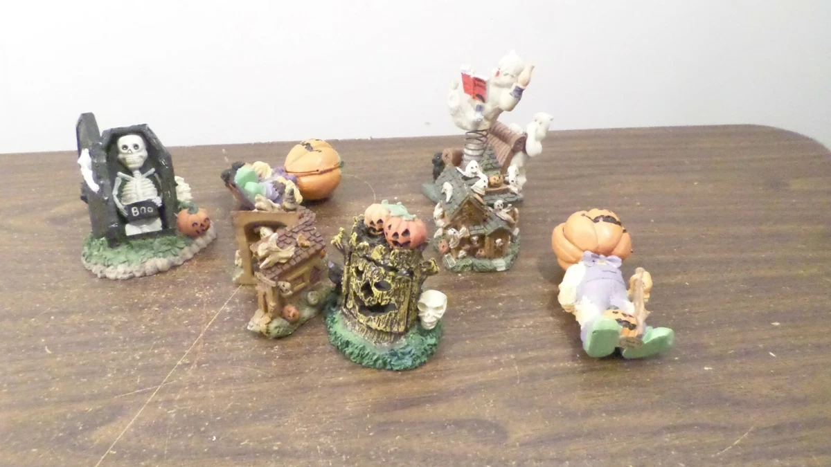 Lot Resin Halloween Figurines, Halloween Decor | eBay