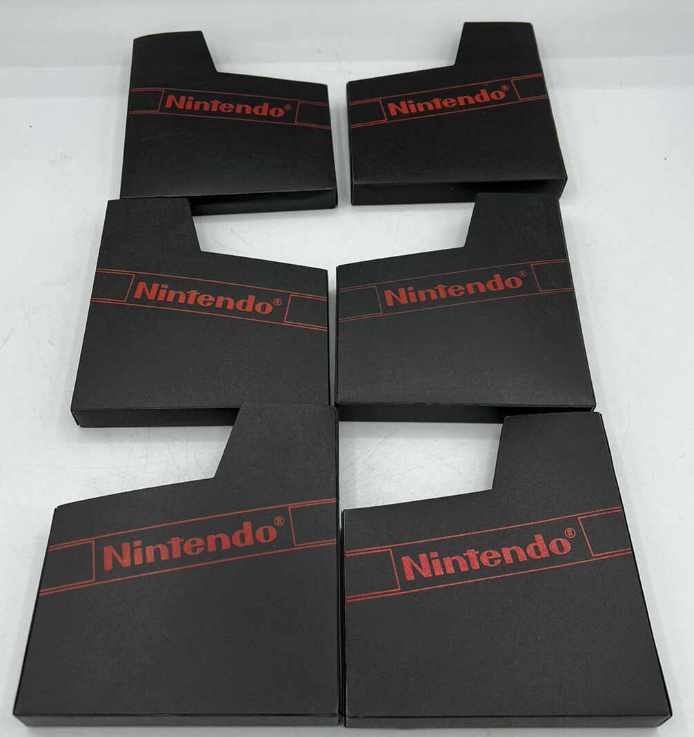 LOT OF 8 AUTHENTIC NINTENDO NES DUST COVERS RED LOGO and LOT of 12 ...