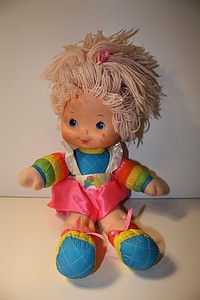 Vintage 1983 Rainbow Brite Baby Doll Mattel Hallmark 15 Pink Hair