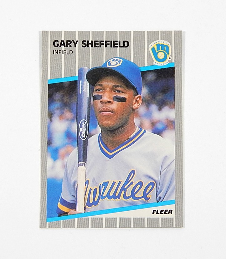 1989 Fleer Glossy Gary Sheffield RC #196 Brewers