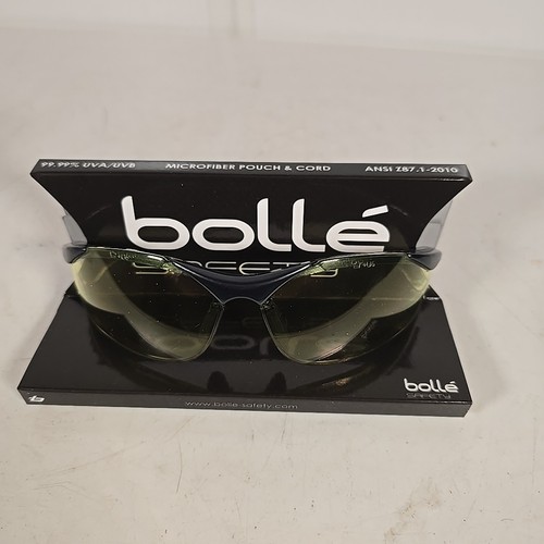 Bollé Saftey Glasses 40046 Contour Yellow Tint Semi-Rimless Nylon Frame - Picture 9 of 15