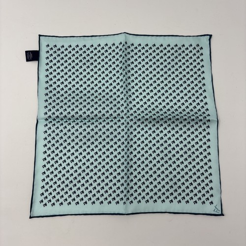 Quadrato tascabile seta Charles Tyrwhitt 12” squali novità kitsch preppy vecchi soldi - Foto 2 di 5