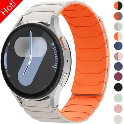 Für Samsung Galaxy Watch 7 6 5 4 3 Classic Gear Armband 20mm 22mm Silikon Magnet