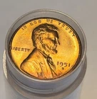 1951 S LINCOLN CENT ROLL 50 COINS . GREAT ORIGINAL GEM BU RED ROLL!!!