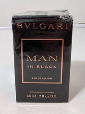 Image of Bvlgari Eau De Parfum Man In Black Spray Perfume 60ml Brand New Damaged Box - #3